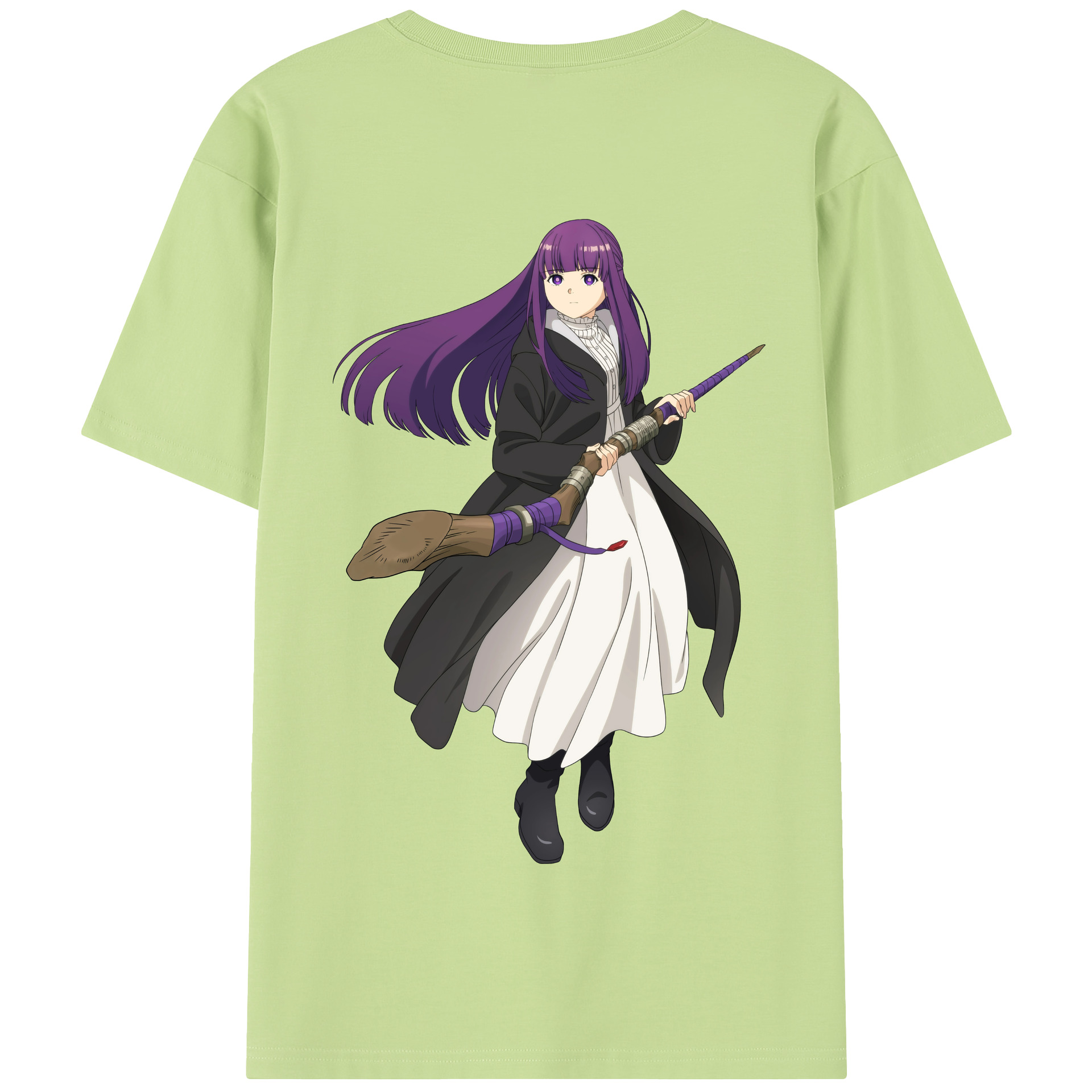 （画像用） 葬送のフリーレン Frieren 綿100％半袖Tシャツ（背面プリント）